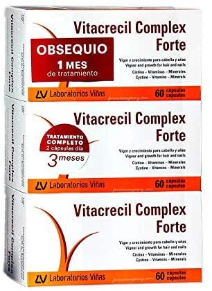 Laboratorios VIÑAS, nao nature, Vitacrecil Complex Forte 3x60 Cápsulas - Tratamiento 3 Meses