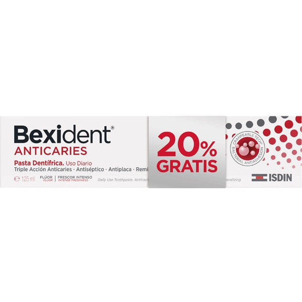 Bexident Anticaries Pasta 125ml. 20% gratis