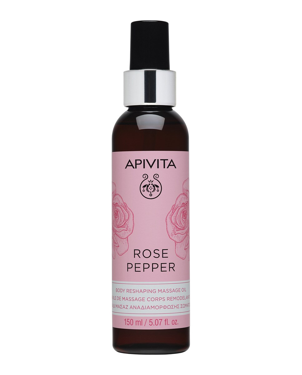 Apivita Rose Pepper Body Reshaping massage oil 150ml
