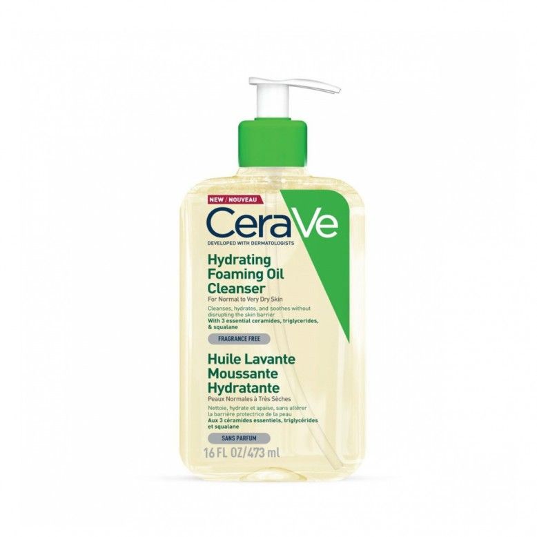 Cerave Limpiador en Aceite Espumoso Hidratante 473ml.