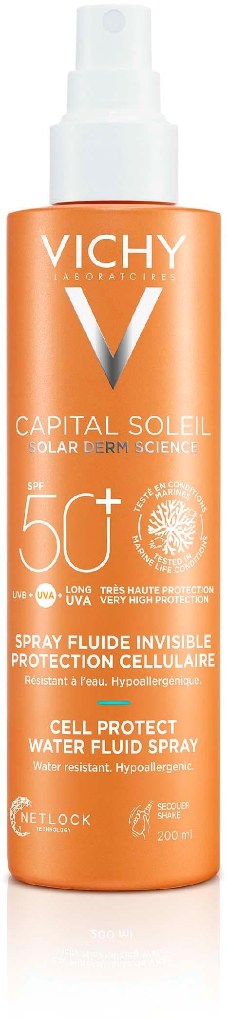 Vichy  Capital Soleil Water Fluido Spray spf50 200ml.