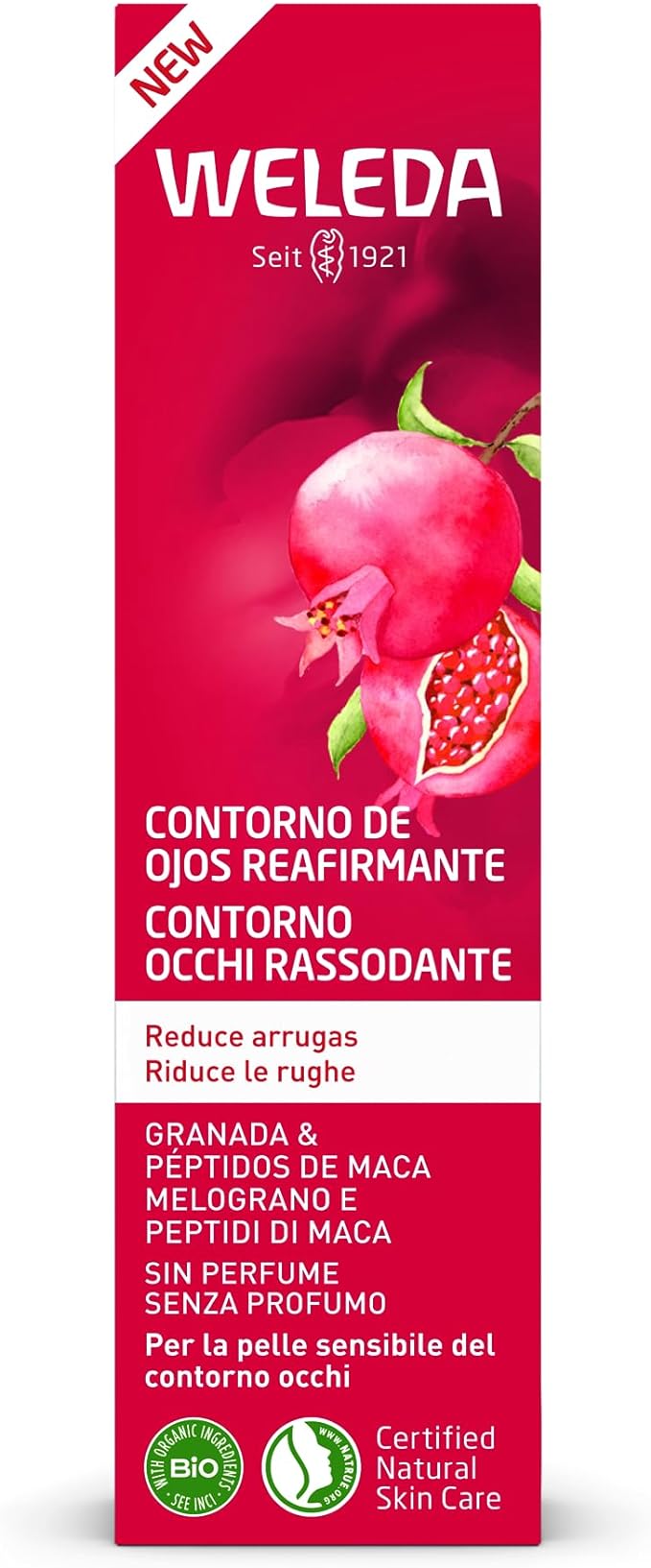 Weleda contorno de ojos granada y péptidos de maca 12 ml