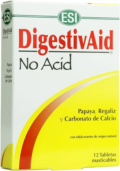 Digestivaid No Acid (12 tabletas)