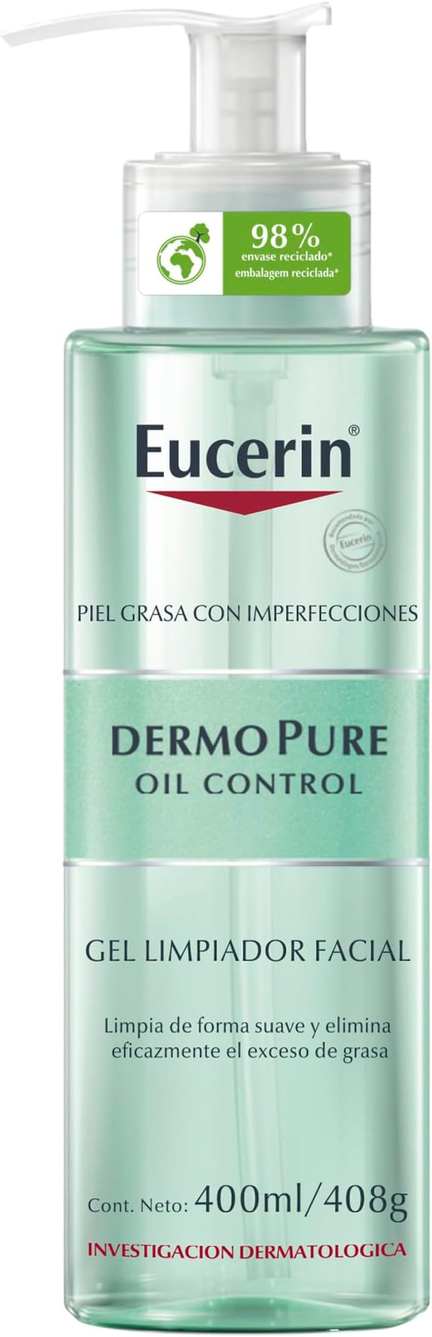 Eucerin DermoPure Oil control gel limpiador 400ml.