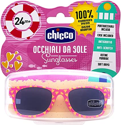 Chicco gafas solares rosa corazones 24 m+