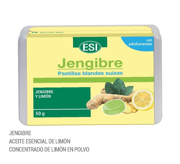 ESI pastillas de jengibre y limón 50g