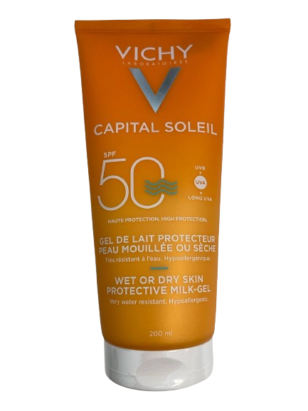 Vichy Capital Soleil Wet Skin SPF50 200ml.