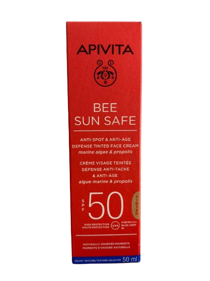 Apivita Bee Sun Safe protección solar SPF50 con color 50ml