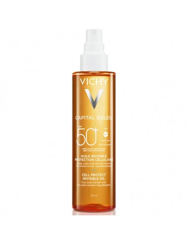 Vichy Capital Soleil Aceite Invisible SPF50 200ml.