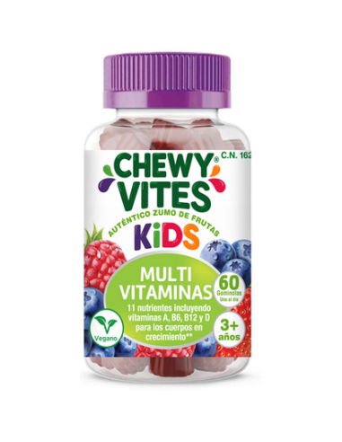 Chewy Vites Niños - Gominola Multivitaminas - 60 Ositos ( 3+ Años)