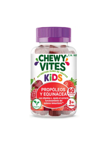 Chewy Vites Niños - Gominola Propóleos y Equinácea + Vitamina C - 60 Ositos ( 3+ Años)