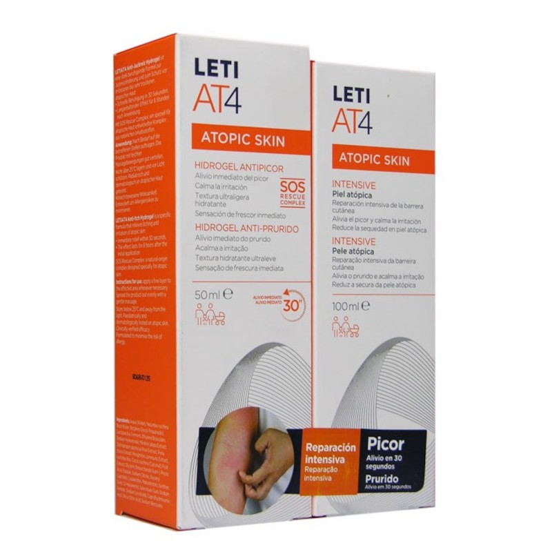 Pack Leti AT4 intensive 100ml +hidrogel antipicor 50ml