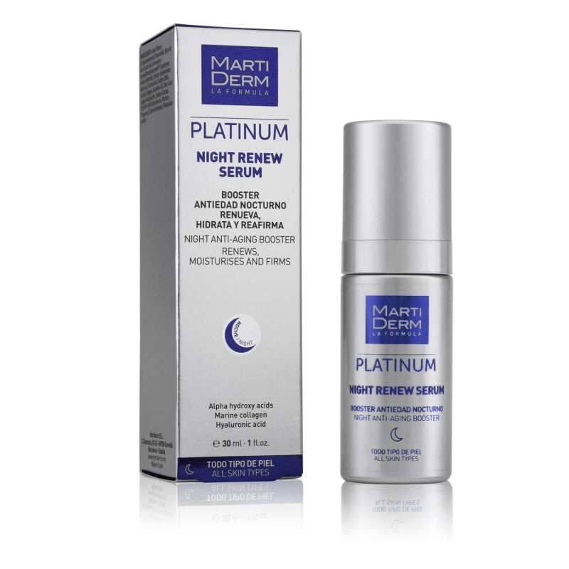 Martiderm Platinum Night Renew Serum Todo Tipo Pieles 30ml.