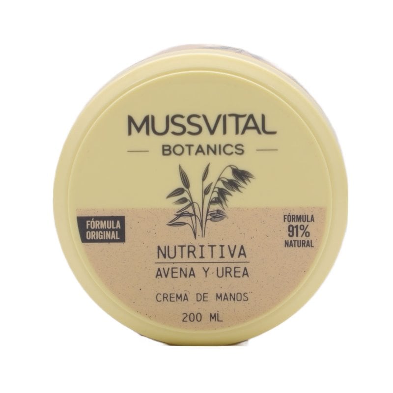 Mussvital Botanics crema de mano de avena y urea 200ml