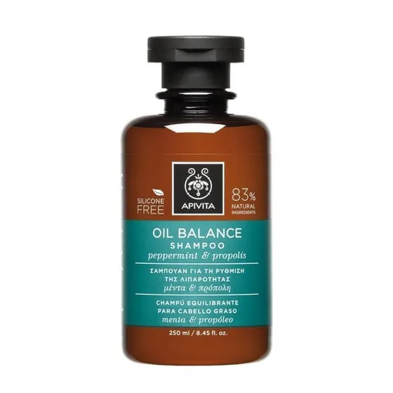 Apivita Champú para Cabello Graso Menta y propóleo 250ml.