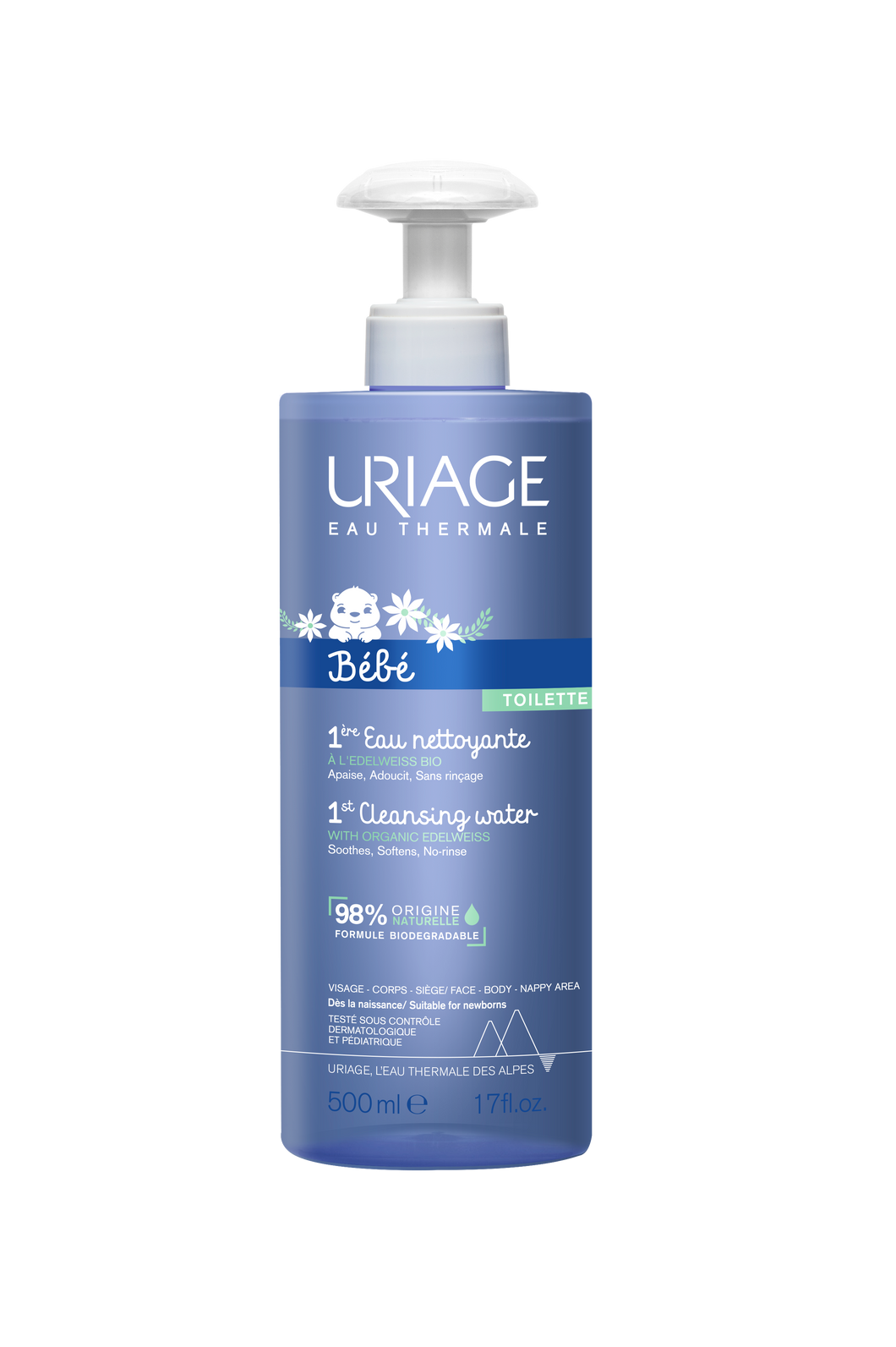 BEBÉ 1er Agua Limpiadora 500mL