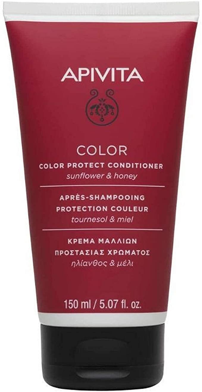 APIVITA, nao nature, ACONDICIONADOR PROTECTOR DEL COLOR PARA CABELLO CON COLOR con girasol y miel 150ml