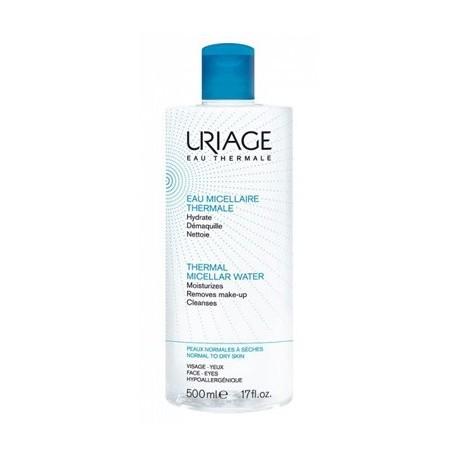 URIAGE, nao nature, Agua Micelar Termal Pieles Normales y Secas 500 ml.