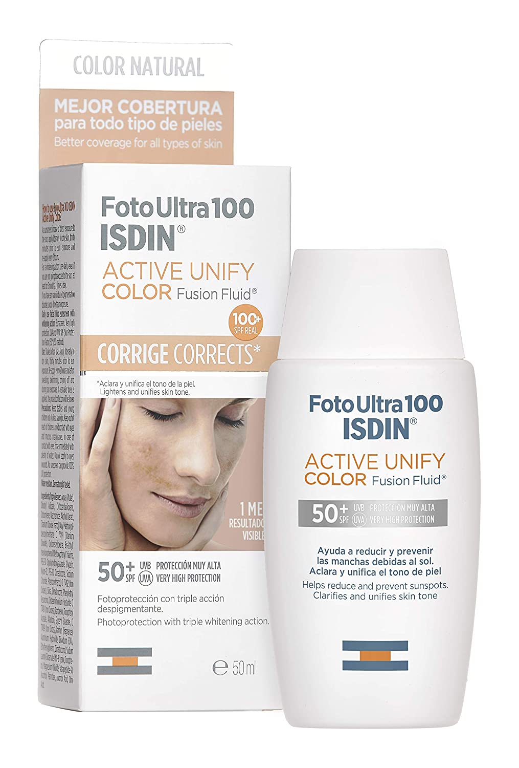 ISDIN - Foto Ultra 100 Active Unify Color 50Ml. - Parafarmacia Nao Nature
