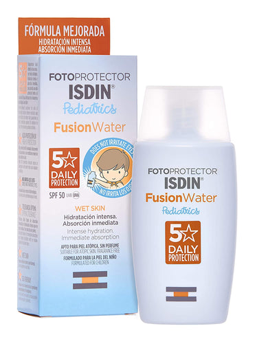 ISDIN - Fotoprotector Pediatrics Fusion Water Spf50 50ml. - Parafarmacia Nao Nature