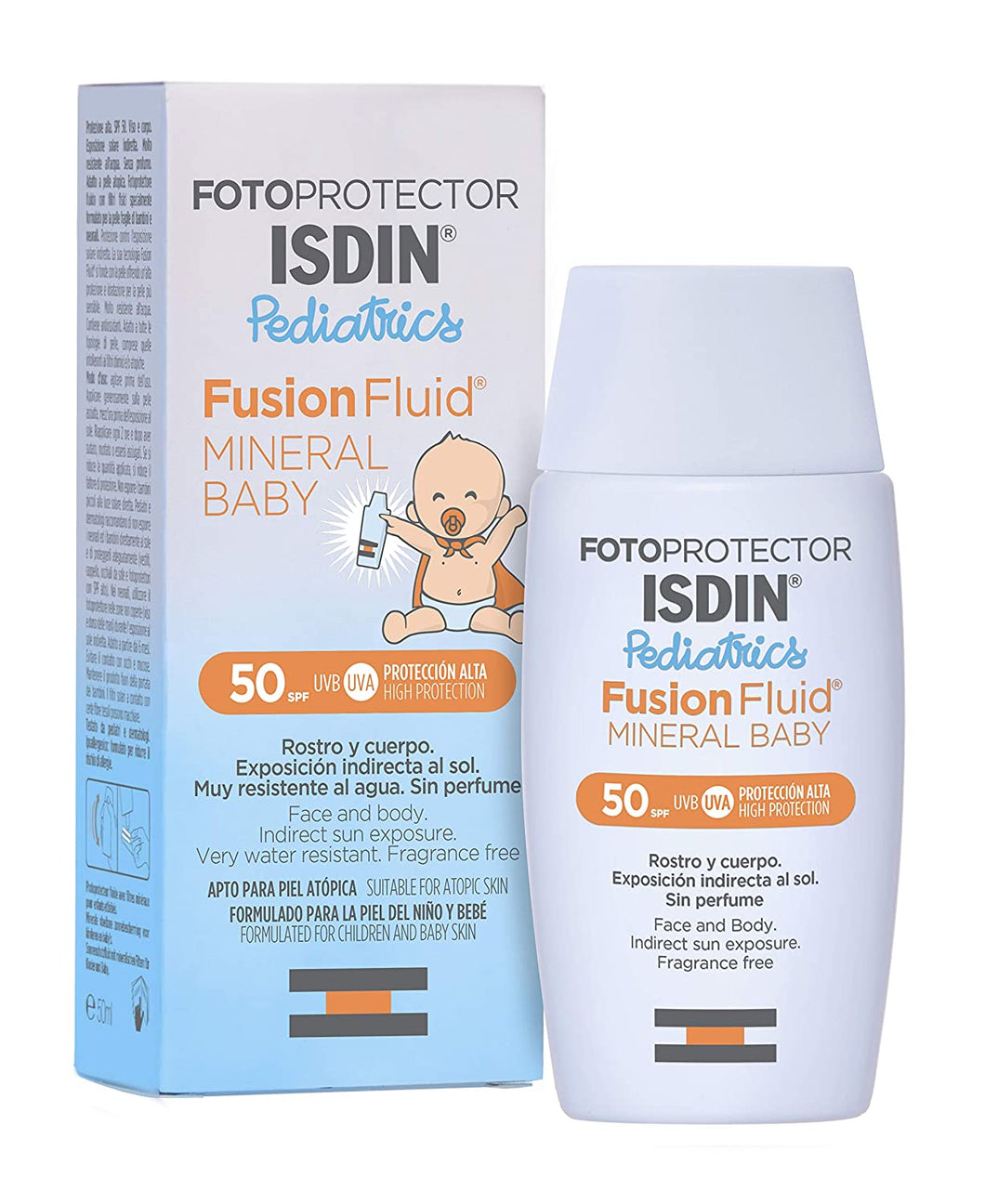 ISDIN - Pediatrics Fotoprotector Solar Mineral Baby SPF50 50ml. - Parafarmacia Nao Nature
