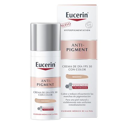 Eucerin Anti-Pigment Crema de Día fps30 con color 50ml.