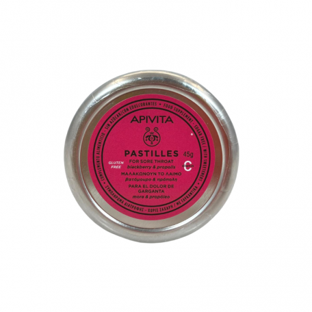 Apivita Pastillas Mora y Propóleo 45g.