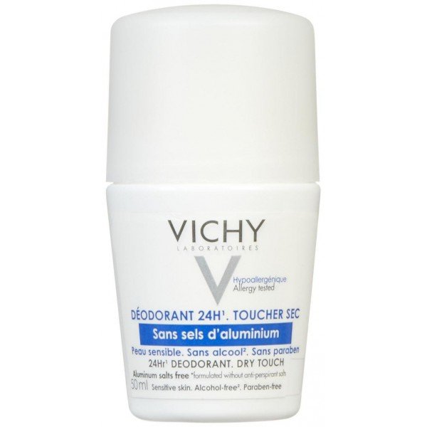 Vichy Desodorante 24H Tacto Seco Piel Sensible 50g.