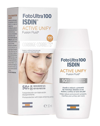 ISDIN, nao nature, FotoUltra100 Active Unify Triple Acción Despigmentante SPF 50+ 50ml