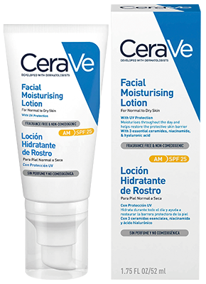 CERAVE, nao nature, Loción Hidratante De Rostro SPF 25 52ml