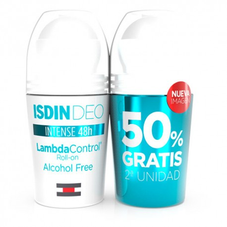 ISDIN, nao nature, Pack Duplo Isdindeo Intense 48h LambdaControl Alcohol Free Roll-On 50ml