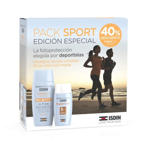 ISDIN, nao nature, Pack Sport Edición Especial FusionWater 50ml + FusionGel Sport 50fps 100ml