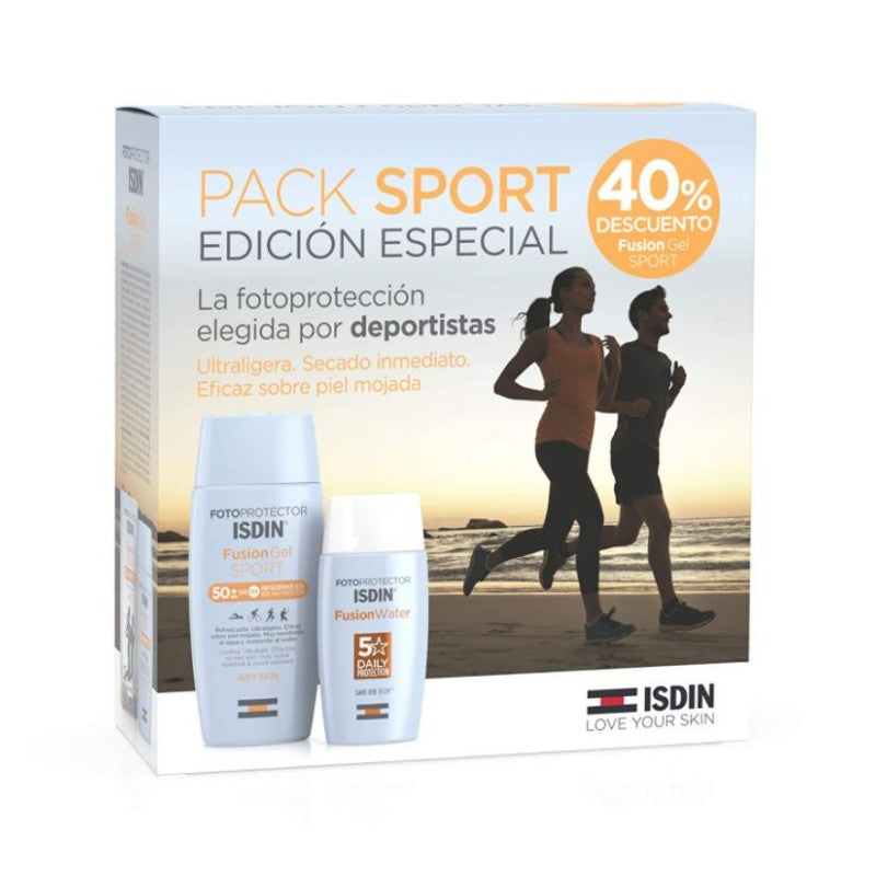ISDIN, nao nature, Pack Sport Edición Especial FusionWater 50ml + FusionGel Sport 50fps 100ml