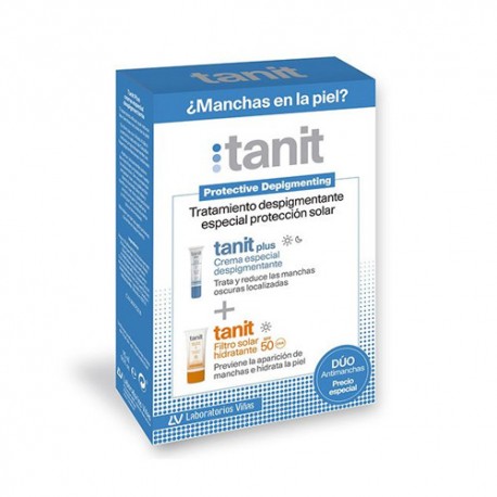 Laboratorios VIÑAS, nao nature, Pack Tanit Crema Despigmentante 15ml + Tanit Filtro Solar 50 Spf 50ml