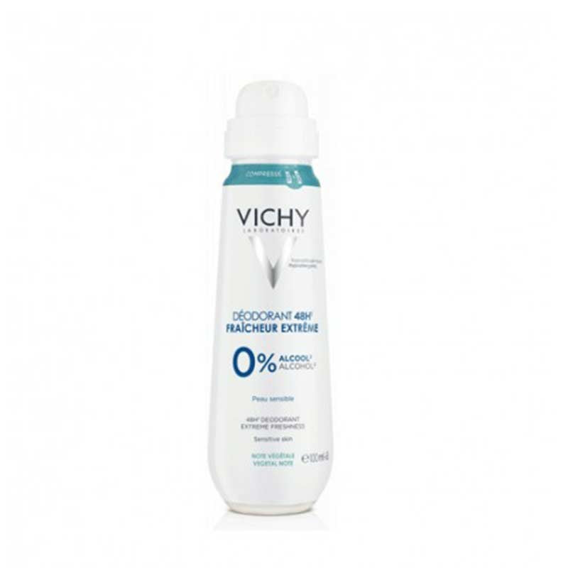 Vichy Desodorante O% Alcohol Frescura Extrema 48H. Spray 100ml.